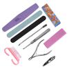 10Pcs Professional Nail Art Manicure Pedicure Tool Set Nail Sanding Sponge Files Buffer Polish