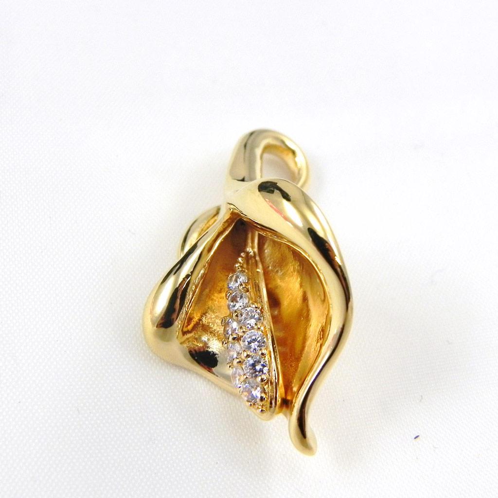 Les Trésors De Lily [G7669] - Gold Plated Pendant 'Goddess'