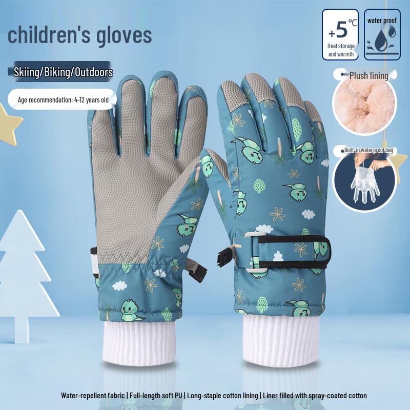 Mushan Woke Kids  Warm Winter Ski Gloves