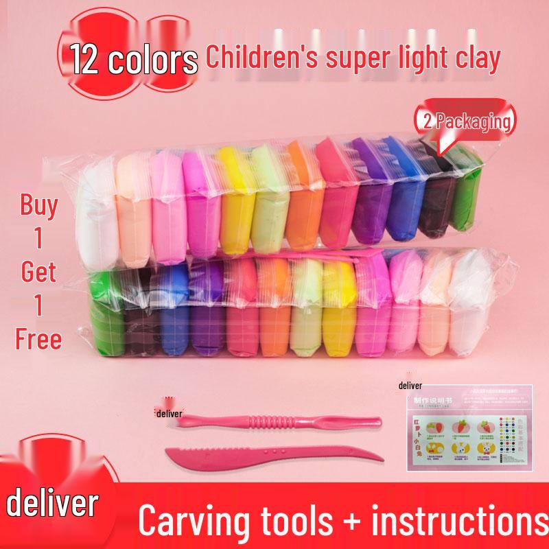 36-Color Children's DIY Play Dough Set for Handmade Figurines