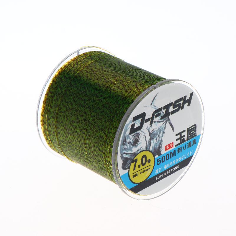 500M 3D Spotted Invisible Fishing Line Color Changing Monofilament Fishing Line Speckle Fluorocarbon Coated Carp Fishing Pesca