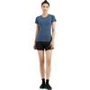 DECATHLON Skin-Friendly Solid Colour Breathable Short Sleeve Ralan Sleeve T-Shirt Women's Dark Blue