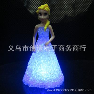 Seven-Color Frozen Elsa LED Night Light - Creative Gift