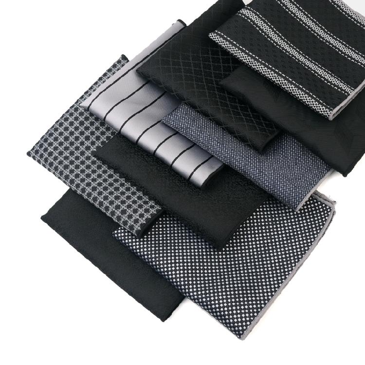 Chusteczka 25,5x25,5cm z Ciemnym Wzorem dla Pana Młodego Ślub Biznesowa Chusteczka