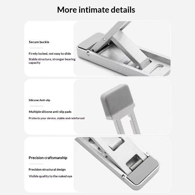 2Pcs Adjustable Tilt & Portable Mini Laptop Feet Foldable Keyboard Riser Stand For Desk Ergonomic Computer Keyboard Lift