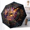 Jazz Night Music Scene Pattern Umbrella, Portable and Foldable Design, 8 Ribs, a Casual Accessory for Halloween, Christmas, and Birthday Gifts.