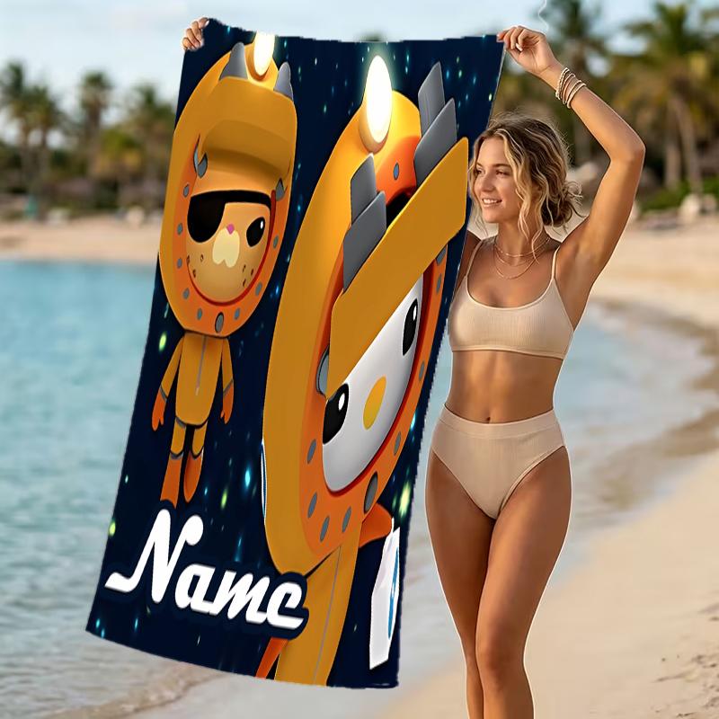 Customizable Personalized Beach Towels Octonauts Themed designs.Suitable for the Beach, Yoga, Sports;ideal As Beach Accessories