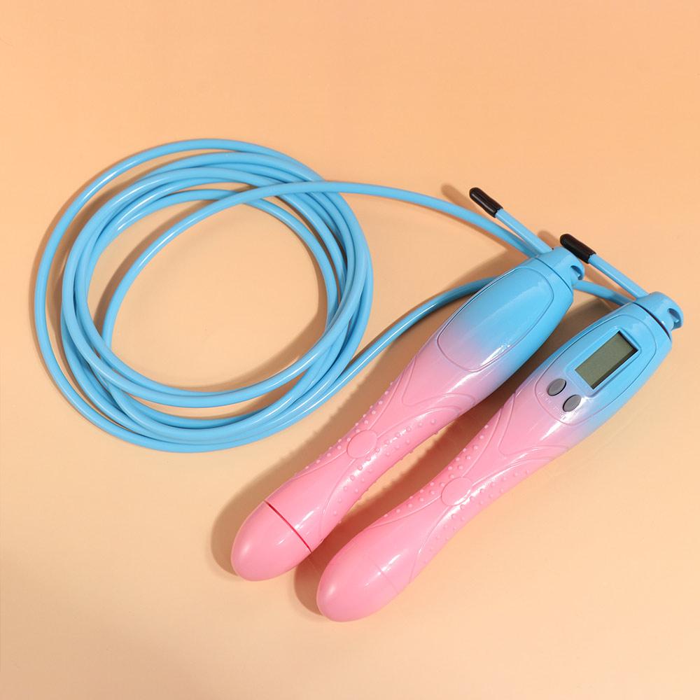 Non-slip Handle Counting Rope Skipping Contrast Color Fitness Jump Rope  Weight Loss