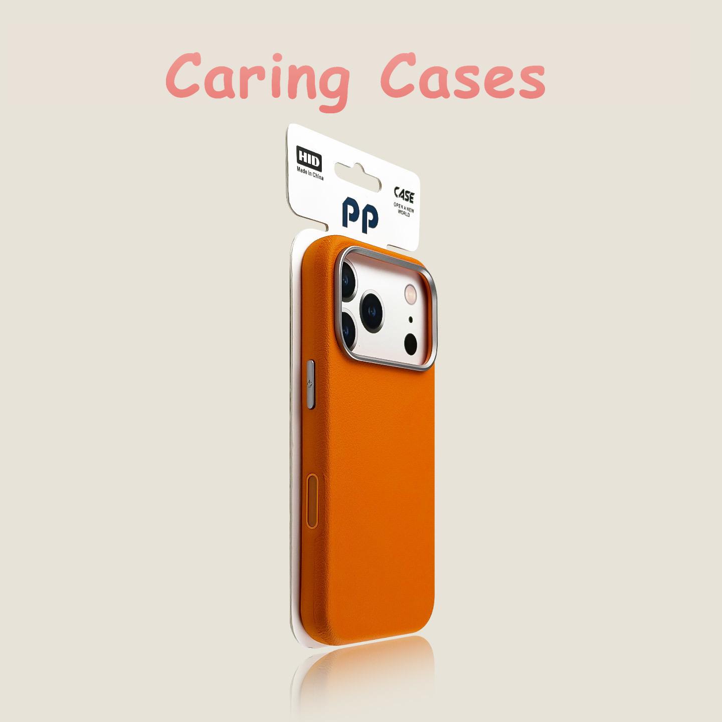 

For iPhone 17 Pro Max Case Vegan Leather Magnetic Metal Camera Frame Premium Independent Buttons Business with iPhone 16 iPhone17 помаранчевий