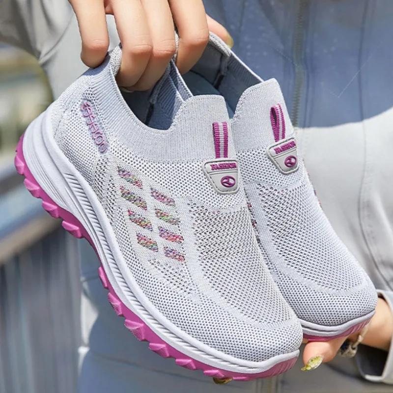 Fashion Spring Autumn Mesh Breathable Ladies Footwear Aesthetic Korean High Quality New In Original Designer Luxury Casual Women's Shoes