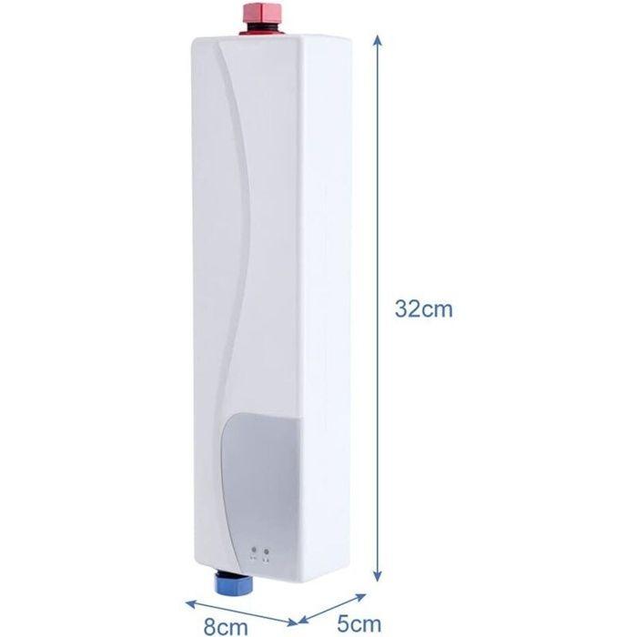 Mini chauffe-eau instantané sans réservoir 3000 W 220 V - compact LED IPX4 pour cuisine & salle de bain