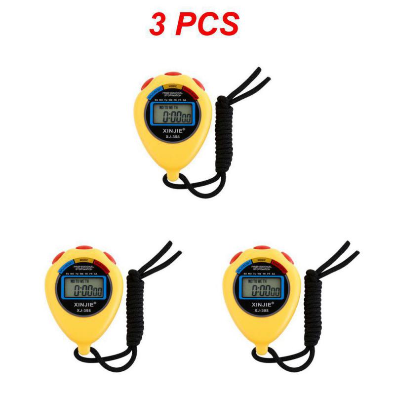 New Classic Waterproof Digital Professional Handheld LCD Handheld Sports Stopwatch Timer Stop Watch with String Timers Stopwatch