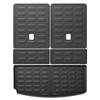 LUCKEASY Left Drive for Jeep Grand Cherokee L (7Seater Second Row Bench) 2021-2025 TPE Car Floor Mats Cargo Trunk Pad Black