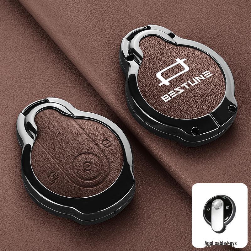 Cute Horse Key Cover for 2026 Bestune Pony - Yueyi 03/07 Metal Shell with Buckle