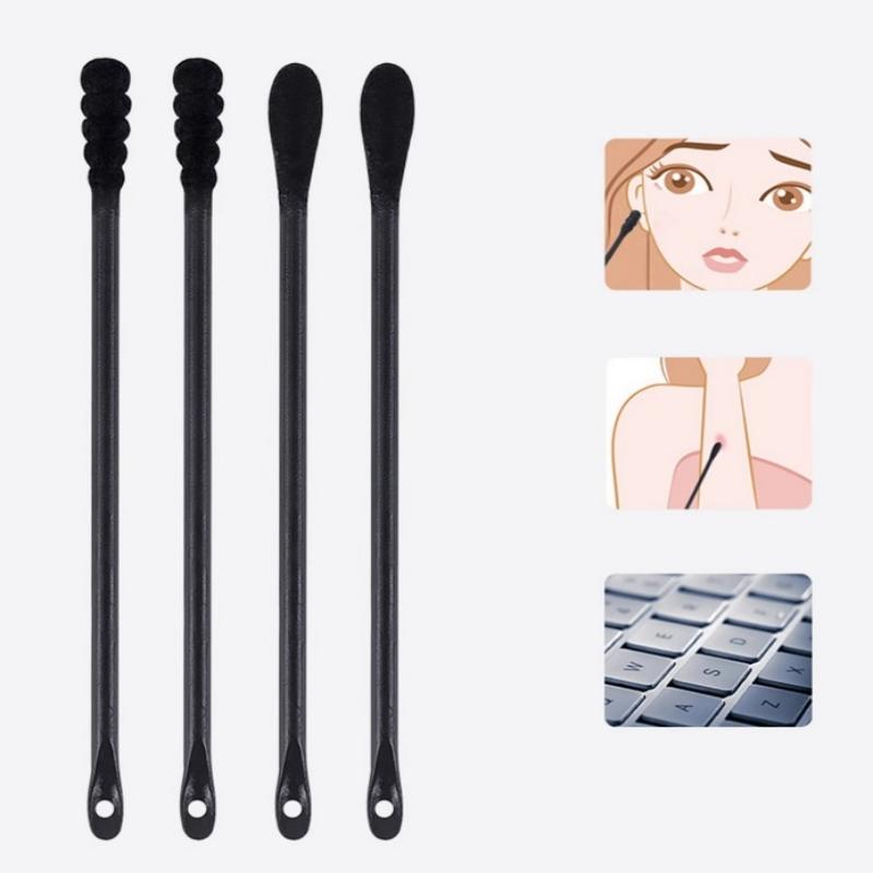 Disposable Acne Squeezing Cotton Swab Tool Blackhead Removal Scraping Stick Blackhead & Pimple Extractor Nose Shovel Cleaning