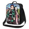 Anime Nezuko Isolierte Lunchbox Kühltasche Reise Tragbare Aufbewahrungstaschen Mädchen Wiederverwendbar Auslaufsicher Multifunktional Bento