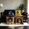 Conan Singer G-Gray Pillow Case Anti-dustmite Pillowcase Invisible zipper silky short plush Sofa cushion cover