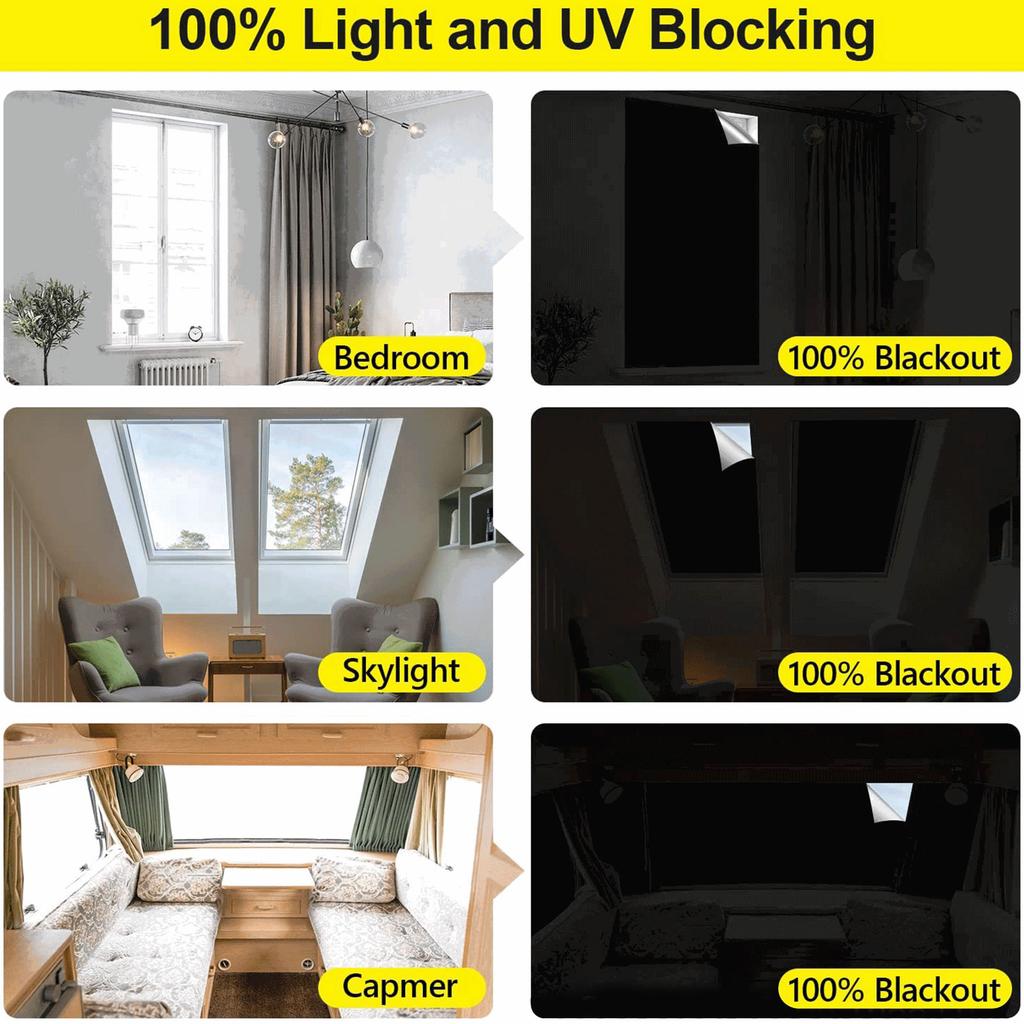 Easy Magnetic Shade Panel Adjustable Measurement No equipment Necessary Perfect For Rental Homes 300x145cm