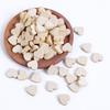 50Pcs Natural Wood Spacer Loose Beads Love Heart Shape DIY Jewelry Findings