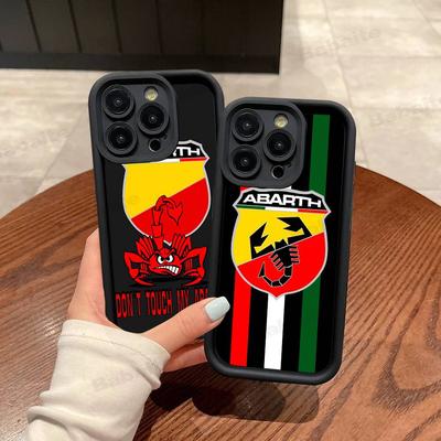A-Abarth LOGO Phone Case For IPhone 17 16 15 14 13 12 11 Pro Max Mini Plus Soft TPU Back Cover
