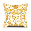 European Style Home Decorative Cushion Cover 18X18 Inches Geometric Printed Throw Pillowcase Baroque Decor Pillow Cover For Sofa