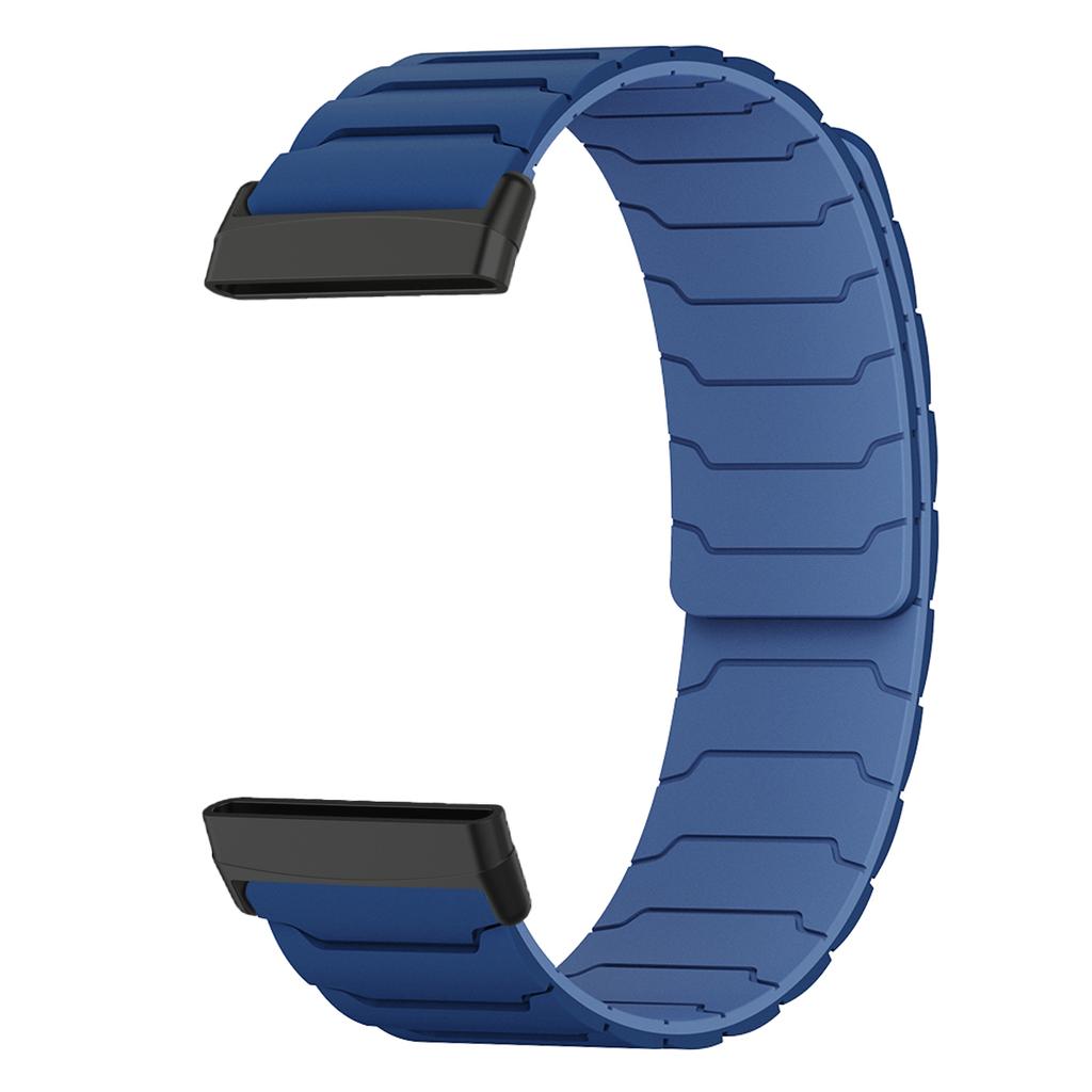 Magnetic loop strap for Fitbit watch versa 4/3 two color silicone band for versa 2/1 sport Bracelet replacement Wristband