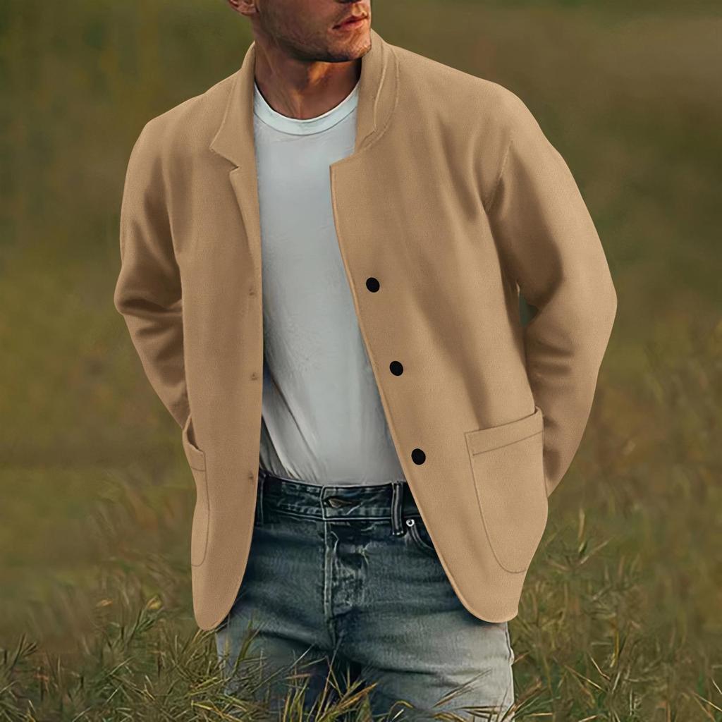 2024 Trending Men's Solid Color Fashion Jacket - Youth Casual Style