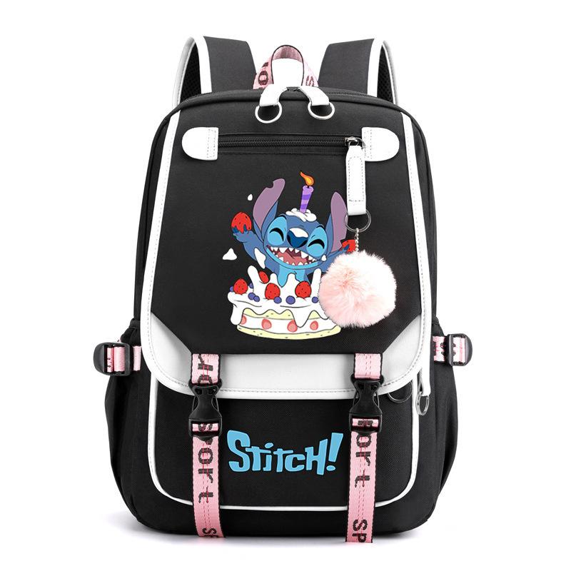 Cartoon Schoolbag Junior High School Student High School Student With Usb Multi-Function Student Schoolbag