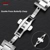 Chiusura a farfalla Cinturino in acciaio inossidabile per Tissot Cinturino per orologio 20mm 22mm Braccialetto universale 12 14 16 18 24mm Argento Braccialetto solido