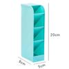 Pen Container Oblique Insert Transparent Plastic Pen Organizer Storage Box School Supplies Desktop Office Makeup Pencil Holder