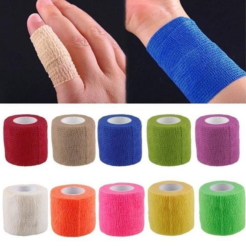 Elastic Nonwoven Bandage Tape Sports Injury Support High Stickiness Easy Tear