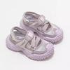 Girls Sports Sandals Summer 2025 New Children's Shoes Breathable Casual Net Shoes Girl Baby Bag Head Sandals Tide
