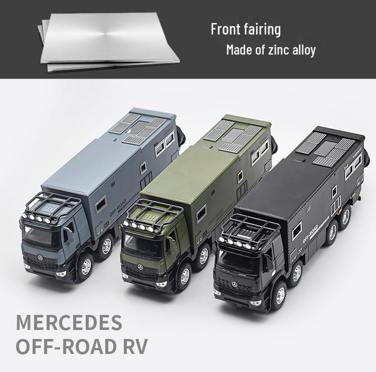 Newao 1:32 Off-Road RV & Motorcycle Alloy Model with Lights & Sound