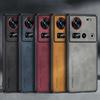 Para Capa Nubia Z70 Ultra Capa de Celular de Couro PU de Luxo Para ZTE Nubia Z70 Ultra 5G Capa Traseira Silicone À Prova de Choque Proteção Total