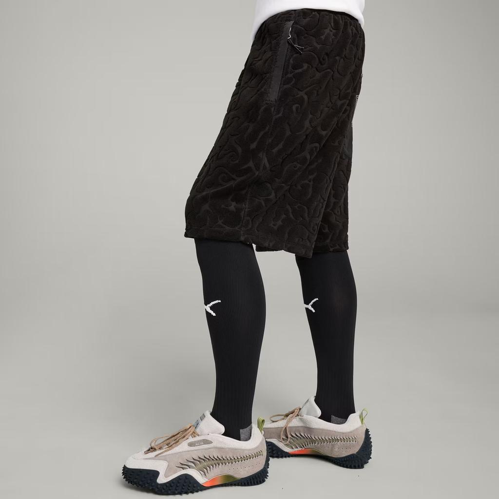 Puma X Aries Loose Comfortable Skin-Friendly Soft Fashion Casual Shorts Unisex Shorts Black 63161701