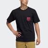 Adidas Originals Trefoil Casual Sports Pocket Crewneck Short Sleeve T-Shirt Men Tops Black FM7304