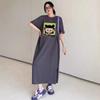 Women's Short Sleeve T-shirt Summer Large Size Medium Length Maternity Dress