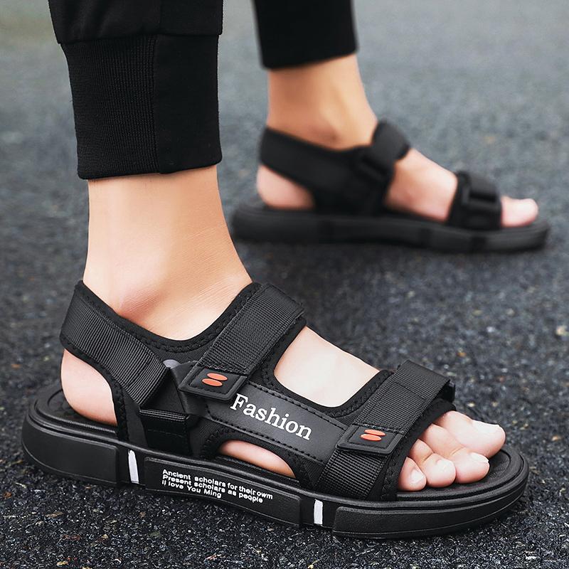 Men s Casual Breathable Sandals, Men s Sports Wear-Resistant and Versatile Fashionable Beach Shoes 39