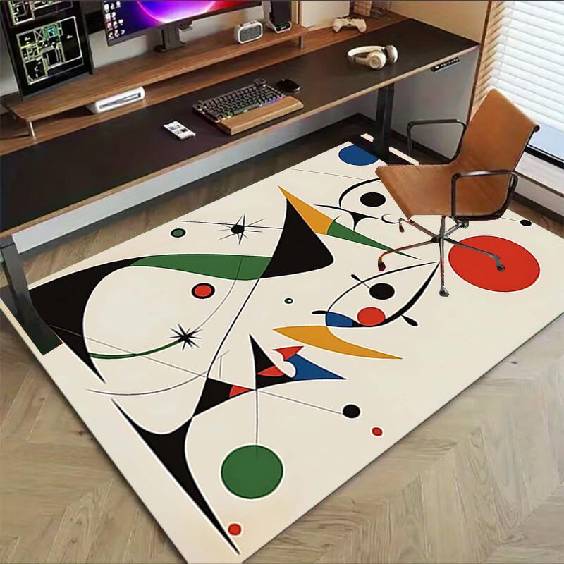 1PC Abstract Art Extra Large Non Slip Floor carpet, Office, family, bedroom, Studio Large Area Rug Indoor Rugs, , Vibrant Colors