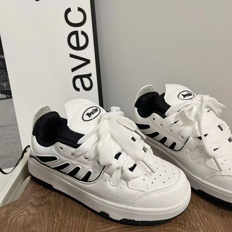 

New summer fashion lightweight contrasting sports shoes niche casual student skateboard shoes tide 35 білий