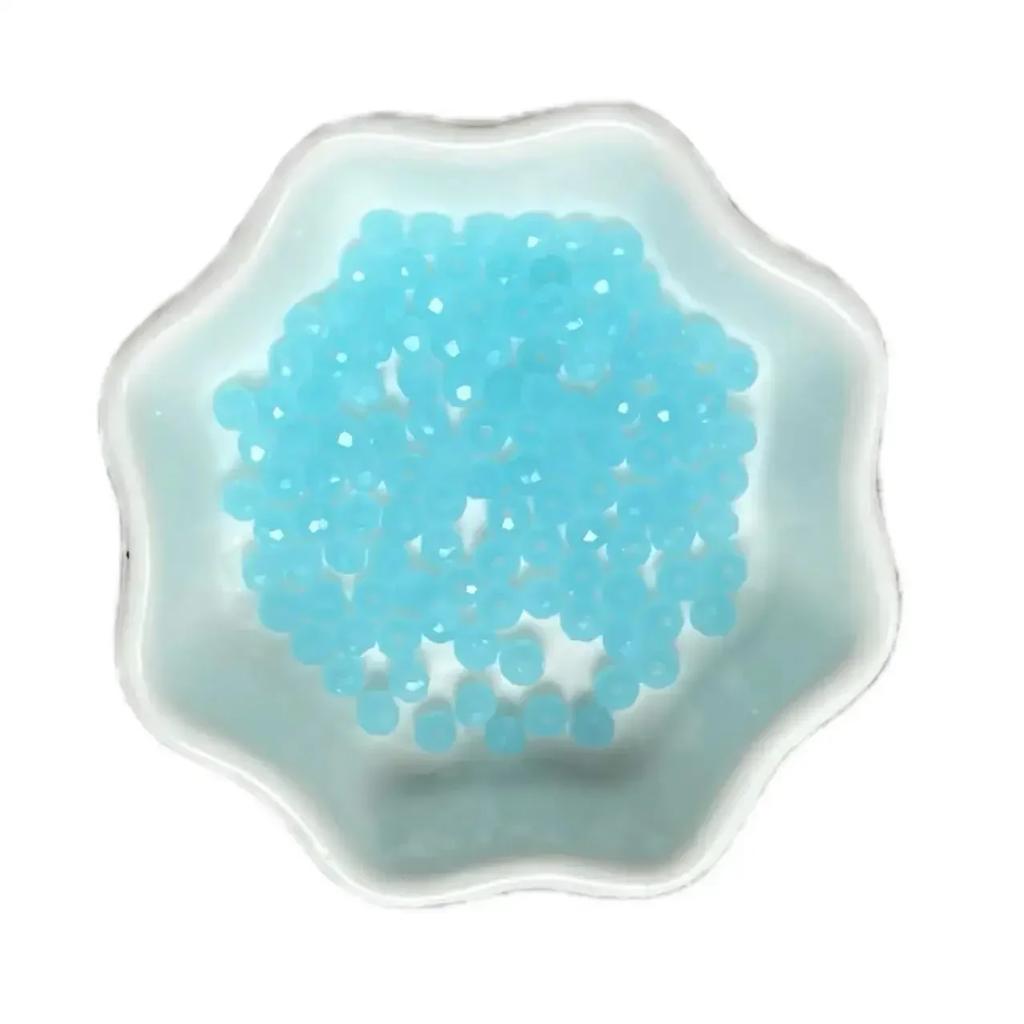 100pcs Czech Rondelle Crystal Beads AB Color Faceted Glass Beads Loose Spacer Beads for Jewelry Making DIY Necklace Accessories