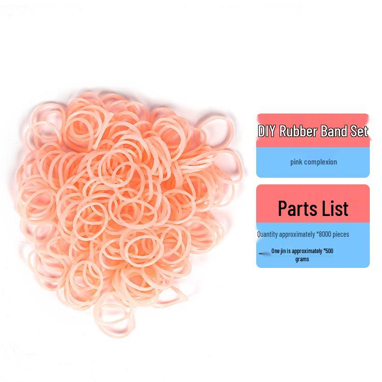 Elastici Arcobaleno in Gomma TPR ad Alta Elasticità da 1,5 cm per Braccialetti Intrecciati Fai da Te per Bambini - Confezione da 500g
