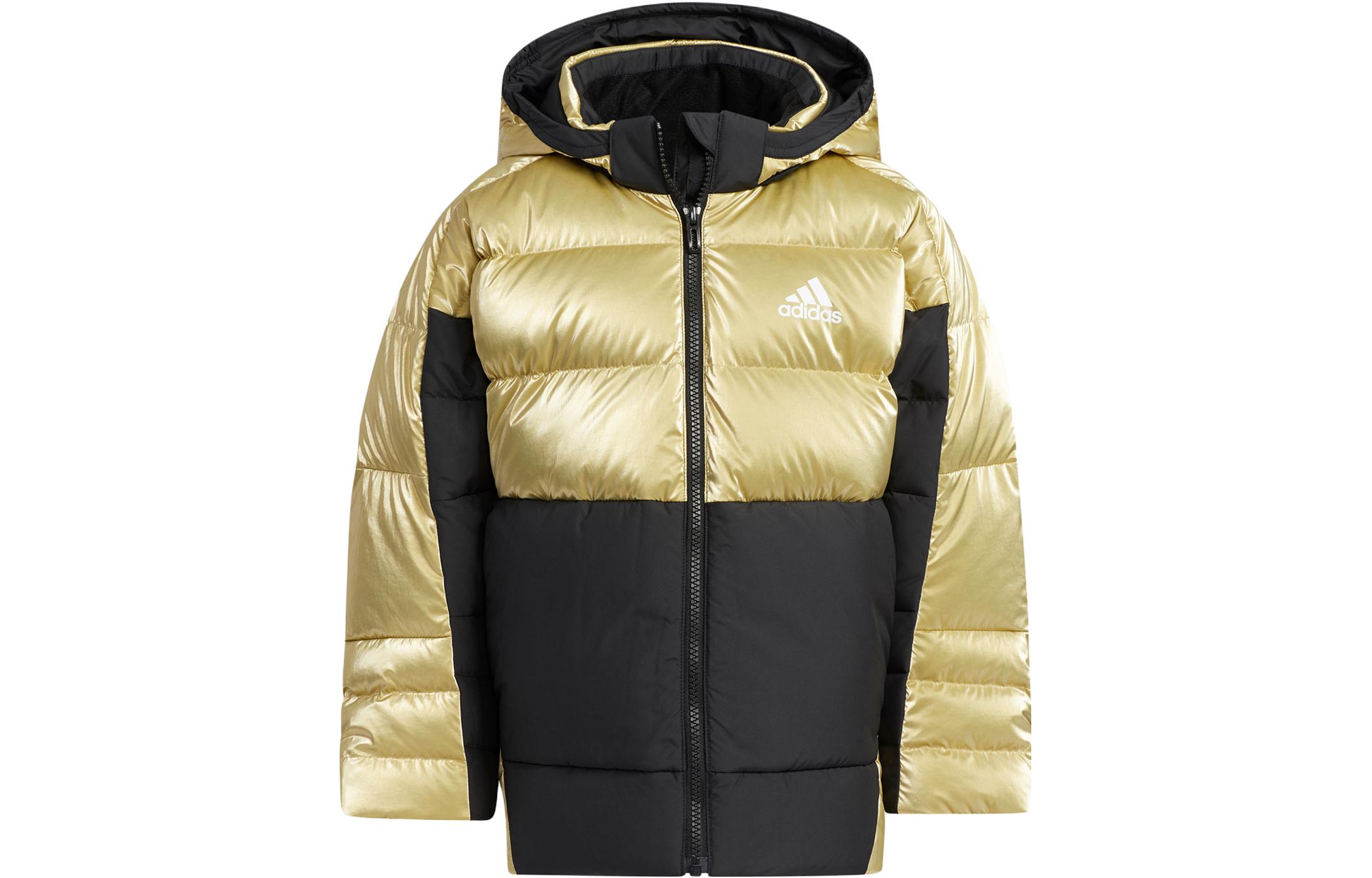 Adidas Down Jacket Black Gold Kids  h40339 104