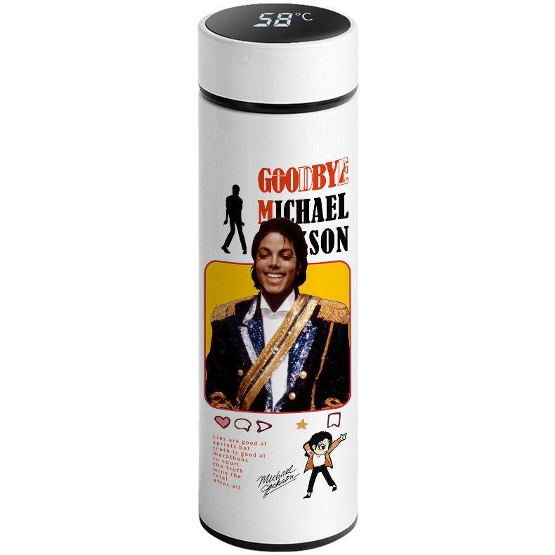 

MJ Майкл Смарт Термос Кружка Джексон Лимитированная Чашка для воды США Памятная Креативная затем носить фильтрованный дисплей температуры подарок 500ml