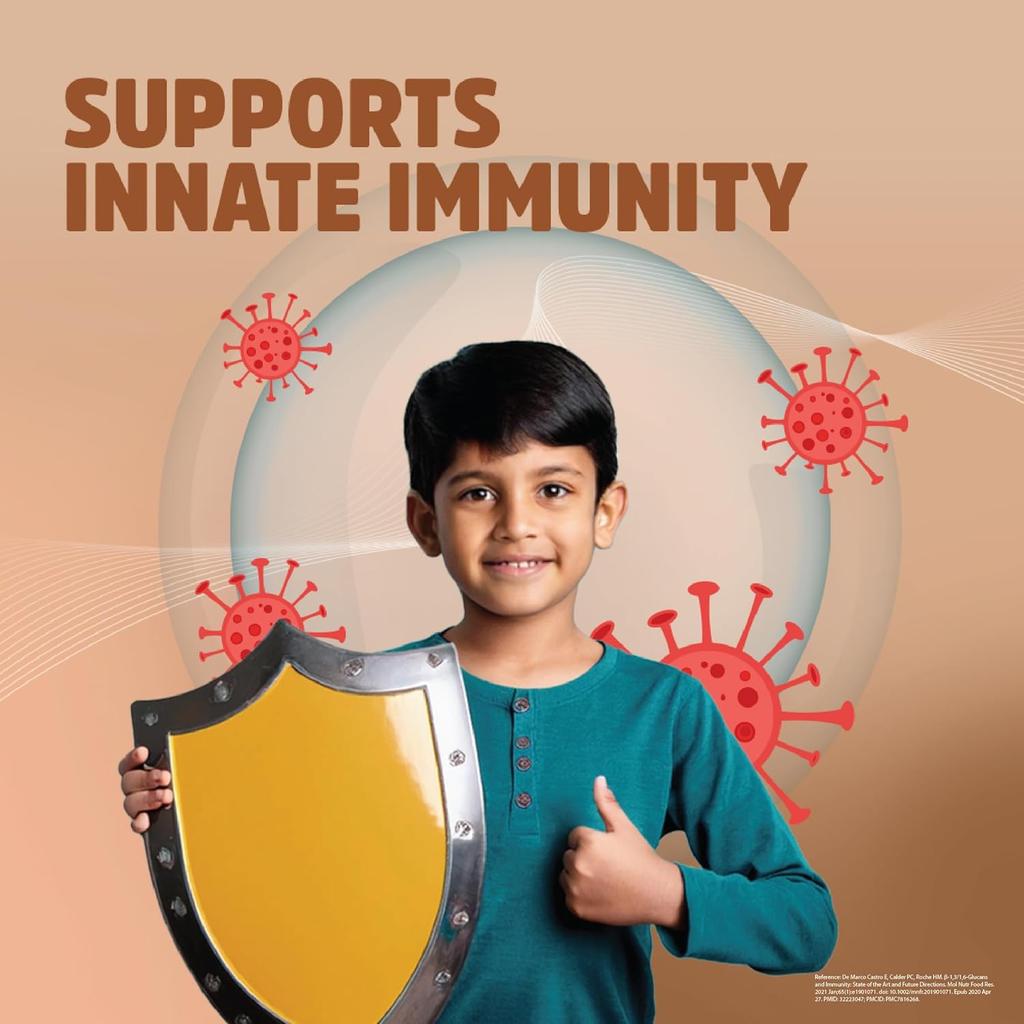 Dr. Reddy's Kids CeleHealth Immunity Gummies with Wellmune, Vitamin C & Zinc, Pink Guava Flavour, 30 Gummies Pack