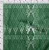 oneOone Bavlna Flex Forest Zelená látka Argyle Potřeby pro prošívání Tisk Šicí látka By The Yard 40 Inch