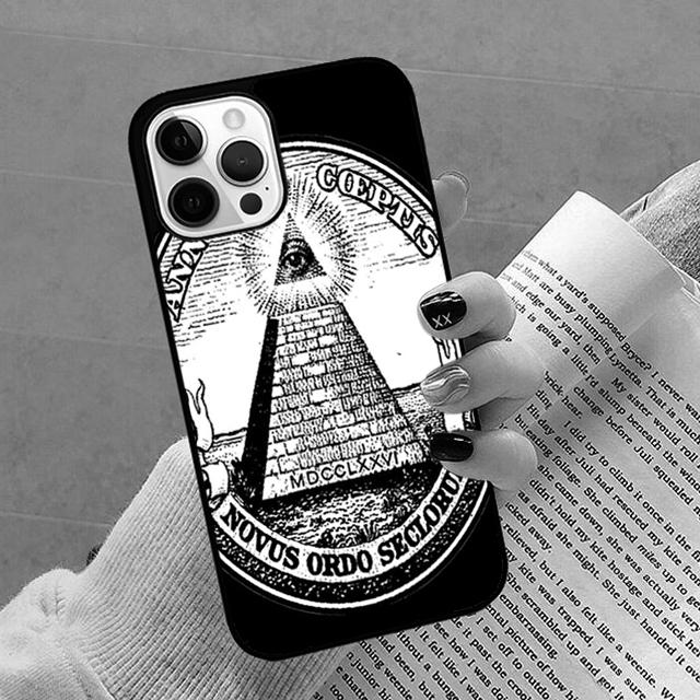 

Illuminati Eye Occult Pyramid Phone Case for iPhone 17 Air 16 16e 15 Plus for Apple 13 11 12 14 Pro Max Cover fundas iPhone 13