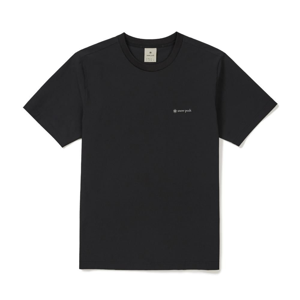 [Snowpeak] 37.5 Short Sleeve T-shirt Black (S26MMTTS36)