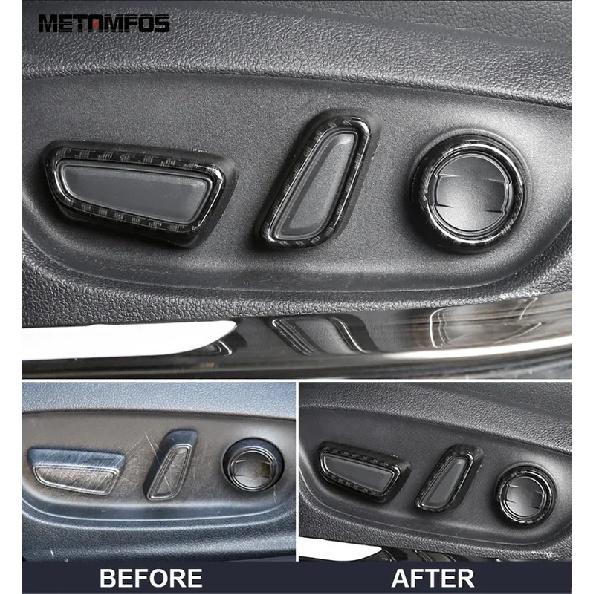 For Toyota Rav4 Rav 4 -2024/Camry 2018-2024 Carbon Fiber Seat Adjust Switch Control Button Cover Trim Interior Accessories