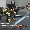 Uzi Machine Blaster R Apid Fire Manual Toy Guns For Boys Girls Family Party 10 Bullets 8 Magazines,Manual Toy Guns With Removable Magazine